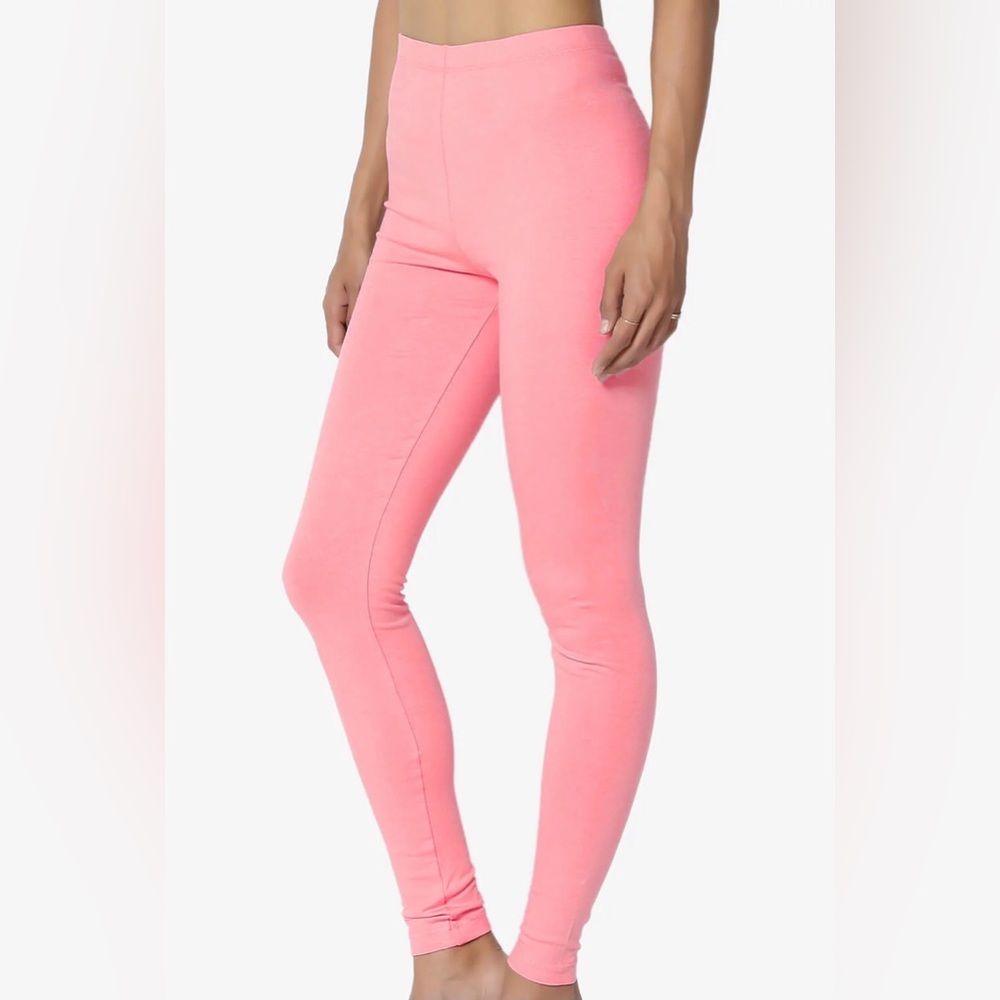 NWT Barbie Pink Cotton Jersey Ankle Leggings